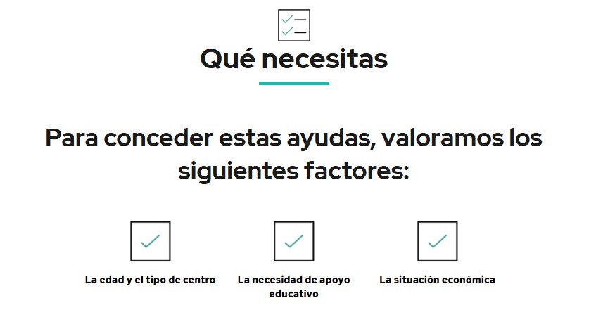 Factores que se valoran para conceder las ayudas NEAE 2025-2026